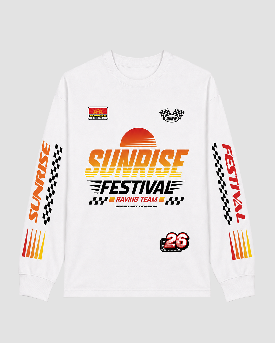 Race Longsleeve - Wit