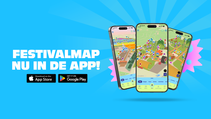 Festivalmap nu beschikbaar in de app! Festivalmap nu beschikbaar in de app!