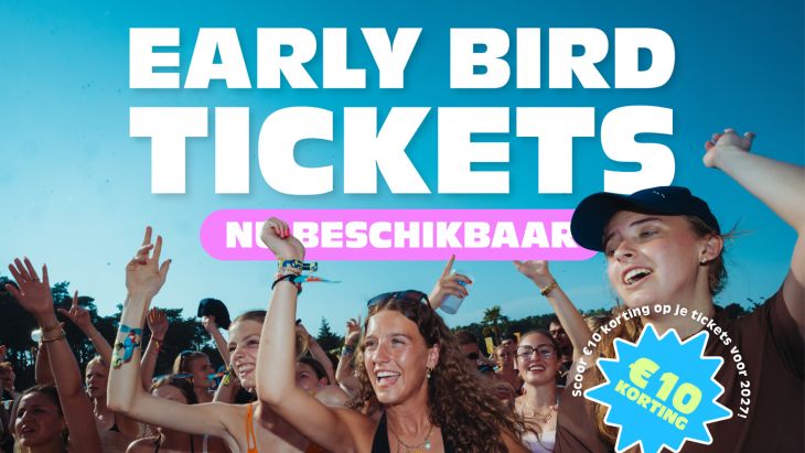 Early Bird Tickets nu on sale!