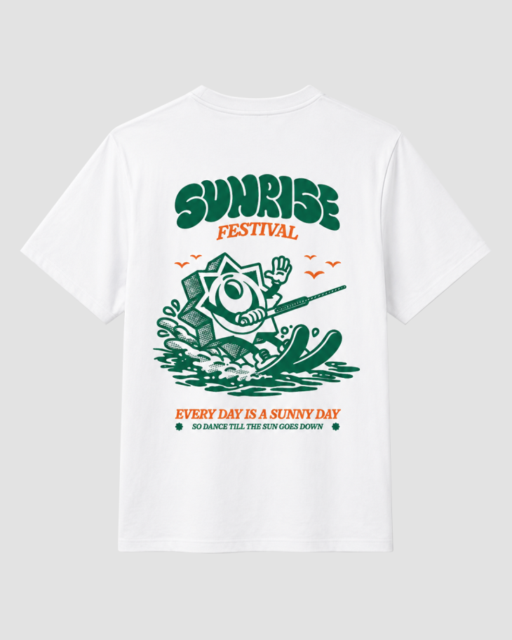 Sunny T-Shirt - Groen Oranje