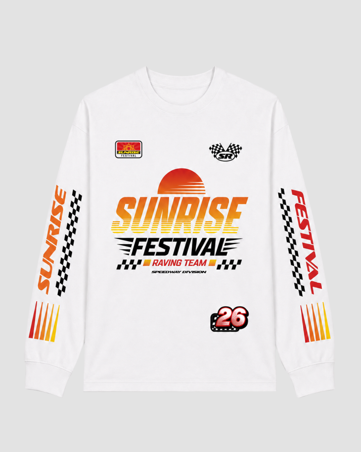 Race Longsleeve - Wit