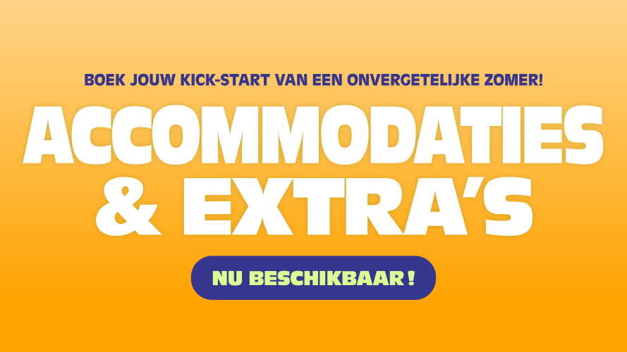 Accommodaties en extra's zijn nu beschikbaar! ﻿